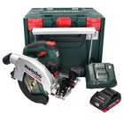 Metabo KS 18 LTX 66 BL Scie circulaire portative sans fil 18 V 165 mm + 1x batterie 4,0 Ah + chargeur + metaBOX