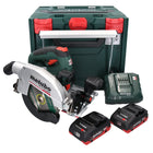 Metabo KS 18 LTX 66 BL Scie circulaire portative sans fil 18 V 165 mm + 2x batterie 4,0 Ah + chargeur + metaBOX