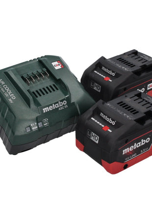 Metabo KS 18 LTX 66 BL Scie circulaire sans fil 18 V 165 mm (611866660) + 2x Batteries 5,5 Ah + Chargeur + Coffret metaBOX