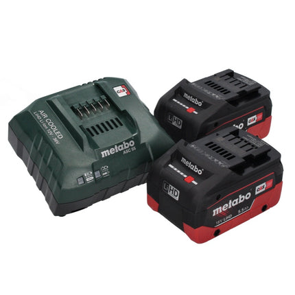 Metabo KS 18 LTX 66 BL Scie circulaire sans fil 18 V 165 mm (611866660) + 2x Batteries 5,5 Ah + Chargeur + Coffret metaBOX