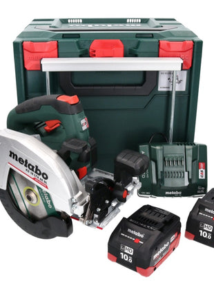 Metabo KS 18 LTX 66 BL Akku Handkreissäge 18 V 165 mm + 2x Akku 10,0 Ah + Ladegerät + metaBOX