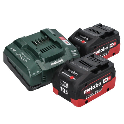 Scie circulaire sur batterie Metabo KS 18 LTX 66 BL 18 V 165 mm + 2x batteries 10,0 Ah + chargeur + métaBOX