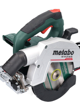 Metabo KS 18 LTX 66 BL Set Scie circulaire sans fil 18 V 165 mm (691194000) + Rail de coupe + Coffret metaBOX - sans batterie, sans chargeur