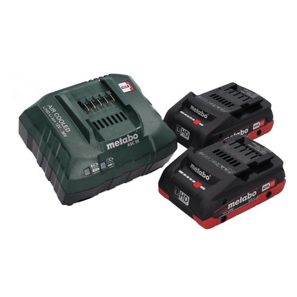 Metabo KS 18 LTX 66 BL Scie circulaire portative sans fil 18 V 165 mm + 2x batterie 4,0 Ah + chargeur + rail + metaBOX