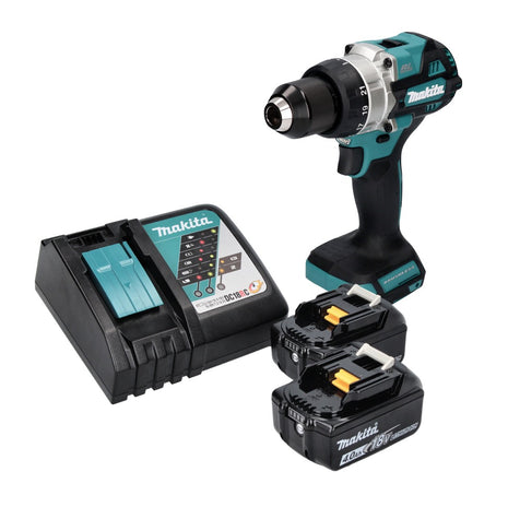 Makita DDF 486 RM taladro atornillador inalámbrico 18 V 130 Nm sin escobillas + 2 baterías 4,0 Ah + cargador