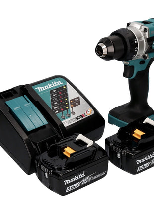 Makita DDF 486 RT Perceuse-visseuse sans fil 18 V 130 Nm Brushless + 2x batterie 5,0 Ah + chargeur