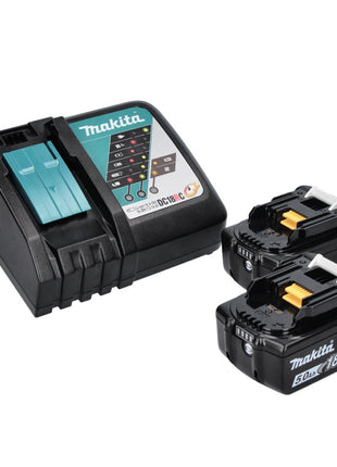 Makita DDF 486 RT Perceuse-visseuse sans fil 18 V 130 Nm Brushless + 2x batterie 5,0 Ah + chargeur