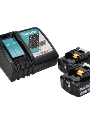 Makita DDF 486 RGJ Perceuse-visseuse sans fil 18 V 130 Nm Brushless + 2x batterie 6,0 Ah + chargeur + Makpac