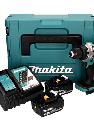 Makita DDF 486 RGJ Perceuse-visseuse sans fil 18 V 130 Nm Brushless + 2x batterie 6,0 Ah + chargeur + Makpac