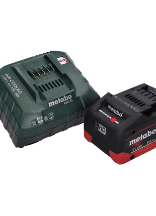 Metabo AS 18 HEPA PC Aspirador de batería compacto 18 V 6 l Aspirador en seco y húmedo con función de soplado + 1x batería 8,0 Ah + cargador