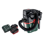 Metabo AS 18 HEPA PC Aspirateur à batterie compact 18 V Aspirateur eau et poussière 6 l avec fonction soufflante + 2x batteries 10,0 Ah + chargeur