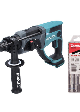 Makita DHR 202 Z Marteau combiné sans fil 18 V 2,0 J SDS Plus + 5 pcs. jeu de forets - sans batterie, sans chargeur