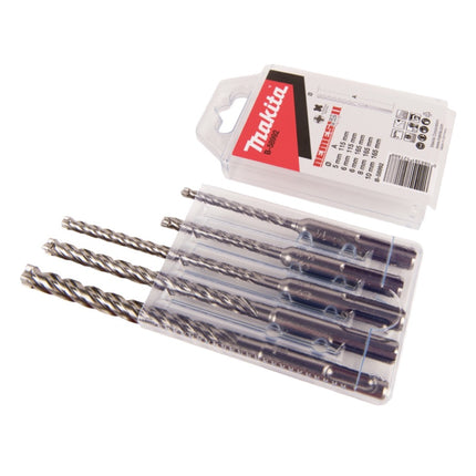 Makita DHR 243 Z Marteau perforateur sans fil 18 V 2,0 J SDS plus Brushless + 5 pces. set de forets - sans batterie, sans chargeur