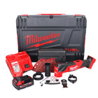 Milwaukee M18 FMT-201X FUEL Battery Multitool 18 V Brushless + 1x batterie 2,0 Ah + chargeur + 7 pcs. tools Set d'accessoires + HD Box