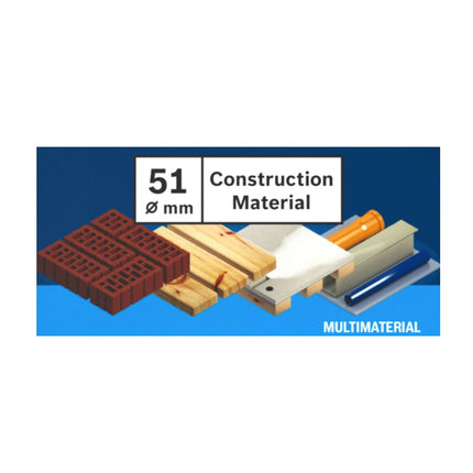 Bosch EXPERT Scie cloche pour matériaux de construction 51 x 60 mm - 1 pièce