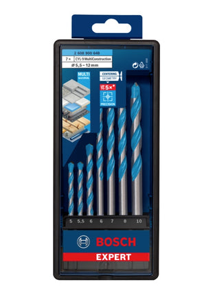 Bosch EXPERT CYL-9 Multi Construction Bohrer Set 7 tlg. 5 - 10 mm ( 2608900648 ) - Nachfolger von 2607010546 - Toolbrothers