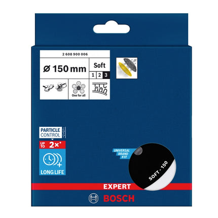 Bosch EXPERT Plateau support universel Multihole 150 mm souple (2608900006) Successeur du 2608601336