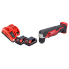 Perceuse d'angle sans fil Milwaukee C18 RAD-202FC 18 V 20 Nm + 2x batteries 2,0 Ah + chargeur