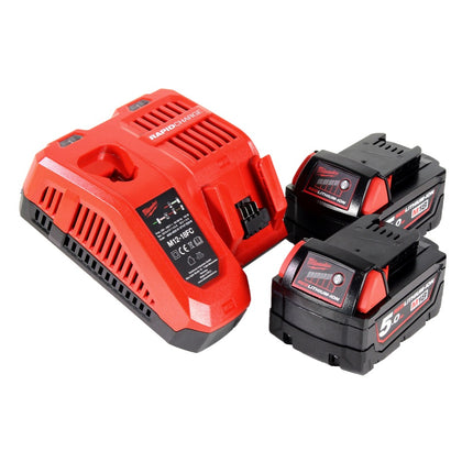 Milwaukee C18 RAD-502FC Perceuse-visseuse d'angle sans fil 18 V 20 Nm + 2x batterie 5,0 Ah + chargeur