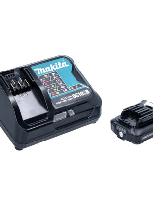 Makita HP 333 DSAP Perceuse-visseuse à percussion sans fil 12 V 30 Nm rosa + 1x Batterie 2,0 Ah + Chargeur + Coffret de transport