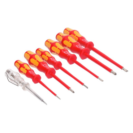 Wera Set de tournevis 160i/7 Kraftform Plus VDE 1000 V + Testeur de phase, 7 pcs.