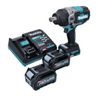 Makita TW 001 GD201 Clé à choc sans fil 40 V max. 1800 Nm Brushless XGT + 2x batterie 2,5 Ah + chargeur