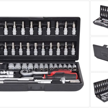KS TOOLS 1/4" Steckschlüssel-Satz, 48-tlg ( 917.0648 ) - Toolbrothers