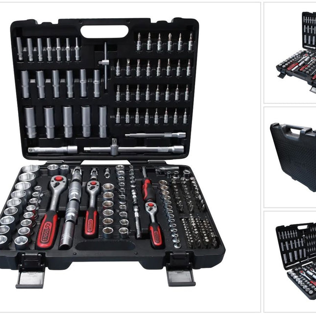 KS TOOLS 1/4"+3/8"+1/2" Steckschlüssel-Satz, 195-tlg ( 917.0795 ) - Toolbrothers