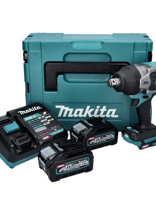 Makita TW 001 GM201 Akumulatorowy klucz udarowy 40 V maks. 1800 Nm Bezszczotkowy XGT + 2x akumulator 4,0 Ah + ładowarka + Makpac