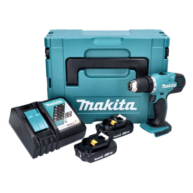 Makita DDF 453 RAJ Perceuse-visseuse sans fil 18 V 42 Nm + 2x batterie 2,0 Ah + chargeur + Makpac