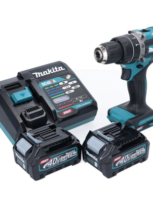 Makita HP 002 GD201 perceuse à percussion sans fil 40 V 64 Nm sans balai + 2x batteries 2,5 Ah + chargeur