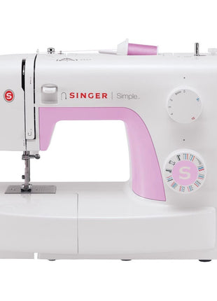 Singer 3223 Simple Nähmaschine 70 Watt 700 U/min 4 mm Stichlänge 23 Nahtarten weiß / rosa - Toolbrothers