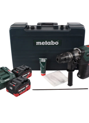 Metabo KHA 18 LTX BL 40 marteau combiné à batterie 18 V 8,6 J SDS max brushless + 2x batteries 5,5 Ah + chargeur + coffret