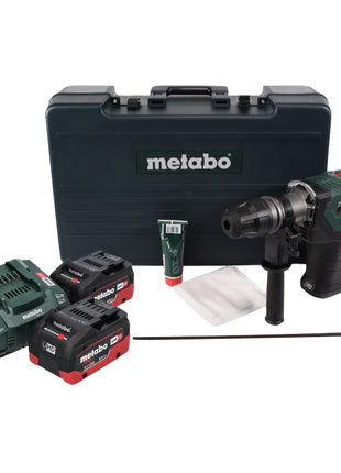 Metabo KHA 18 LTX BL 40 marteau combiné à batterie 18 V 8,6 J SDS max brushless + 2x batterie 8,0 Ah + chargeur + coffret