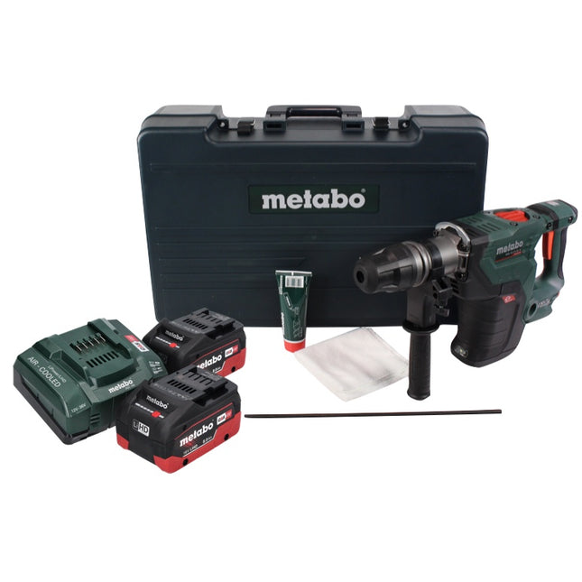 Metabo KHA 18 LTX BL 40 marteau combiné à batterie 18 V 8,6 J SDS max brushless + 2x batterie 8,0 Ah + chargeur + coffret