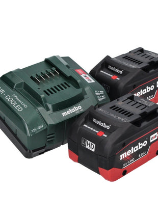 Metabo KHA 18 LTX BL 40 martillo combinado a batería 18 V 8,6 J SDS max sin escobillas + 2x batería 8,0 Ah + cargador + maletín