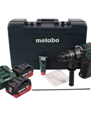 Metabo KHA 18 LTX BL 40 marteau combiné à batterie 18 V 8,6 J SDS max brushless + 2x batteries 10,0 Ah + chargeur + coffret