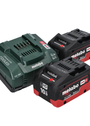 Metabo KHA 18 LTX BL 40 marteau combiné à batterie 18 V 8,6 J SDS max brushless + 2x batteries 10,0 Ah + chargeur + coffret