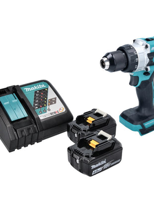 Makita DHP 486 RM Perceuse-visseuse à percussion sans fil 18 V 130 Nm Brushless + 2x batterie 4,0 Ah + chargeur