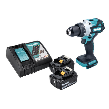 Makita DHP 486 RM Akku Schlagbohrschrauber 18 V 130 Nm Brushless + 2x Akku 4,0 Ah + Ladegerät