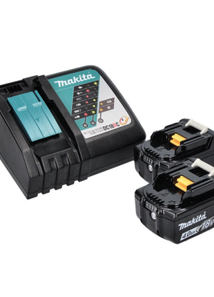 Makita DHP 486 RM Perceuse-visseuse à percussion sans fil 18 V 130 Nm Brushless + 2x batterie 4,0 Ah + chargeur