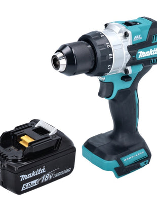 Makita DHP 486 T1 Perceuse-visseuse à percussion sans fil 18 V 130 Nm Brushless + 1x batterie 5,0 Ah - sans chargeur