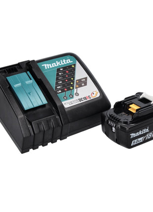 Makita DHP 486 RT1 akumulatorowa wiertarko-wkrętarka udarowa 18 V 130 Nm bezszczotkowa + 1x akumulator 5,0 Ah + ładowarka