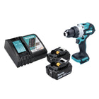 Makita DHP 486 RT Perceuse-visseuse à percussion sans fil 18 V 130 Nm Brushless + 2x batterie 5,0 Ah + chargeur