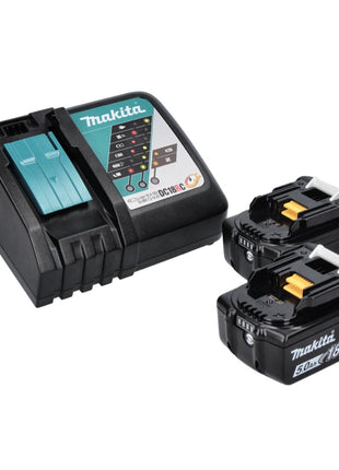 Makita DHP 486 RT Perceuse-visseuse à percussion sans fil 18 V 130 Nm Brushless + 2x batterie 5,0 Ah + chargeur