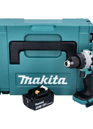 Makita DHP 486 F1J Perceuse-visseuse à percussion sans fil 18 V 130 Nm Brushless + 1x batterie 3,0 Ah + Makpac - sans chargeur