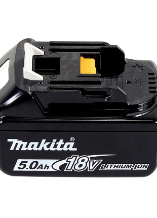 Makita DHP 486 T1J Perceuse-visseuse à percussion sans fil 18 V 130 Nm Brushless + 1x batterie 5,0 Ah + Makpac - sans chargeur