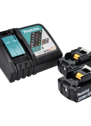 Makita DHP 486 RMJ Perceuse-visseuse à percussion sans fil 18 V 130 Nm Brushless + 2x batterie 4,0 Ah + chargeur + Makpac