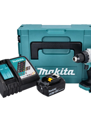 Makita DHP 486 RG1J Perceuse-visseuse à percussion sans fil 18 V 130 Nm Brushless + 1x batterie 6,0 Ah + chargeur + Makpac