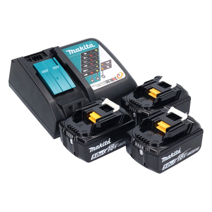 Makita DDF 484 T3BJ Perceuse-visseuse sans fil 18 V 54 Nm Brushless + 3x Batteries 5.0 Ah + Chargeur + Coffret Makpac
